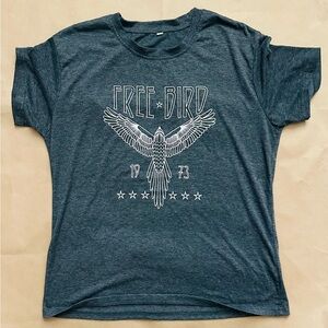 Free Bird Graphic Tee - Blue